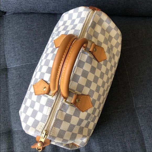 Authentic Louis Vuitton Speedy 30 Azur - Picture 2 of 8